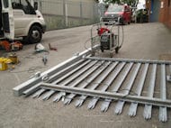 Replacing Steel Gate Post